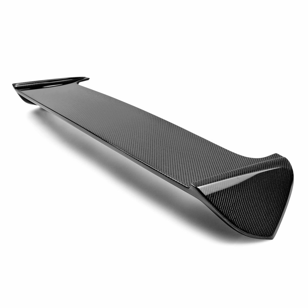 Seibon STI-Style Carbon Fiber rear spoiler for 2008-2014 Subaru WRX / STi Hatchback (shaved with no 3rd brake light) - image 2