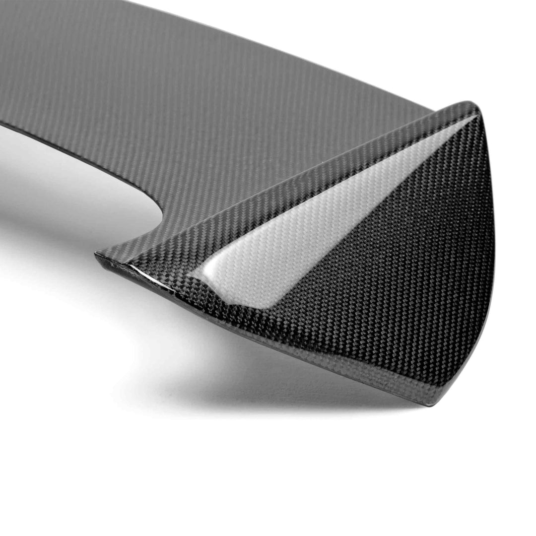 Seibon STI-Style Carbon Fiber rear spoiler for 2008-2014 Subaru WRX / STi Hatchback (shaved with no 3rd brake light) - image 4