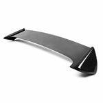 Load image into Gallery viewer, Seibon STI-Style Carbon Fiber rear spoiler for 2008-2014 Subaru WRX / STi Hatchback, with cut-out for factory brake light. - image 1
