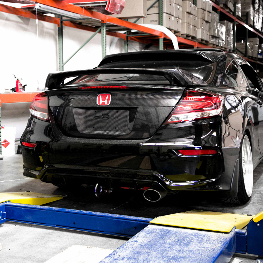 Seibon SI-Style Carbon Fiber rear spoiler for 2014-2015 Honda Civic Coupe - image 6