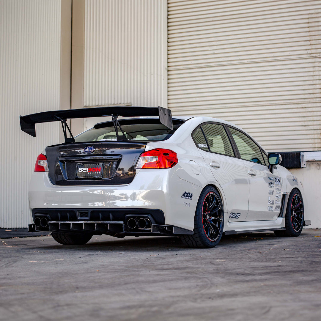 Seibon GT-Style Carbon Fiber rear spoiler for 2015-2021 Subaru WRX / STi - image 9