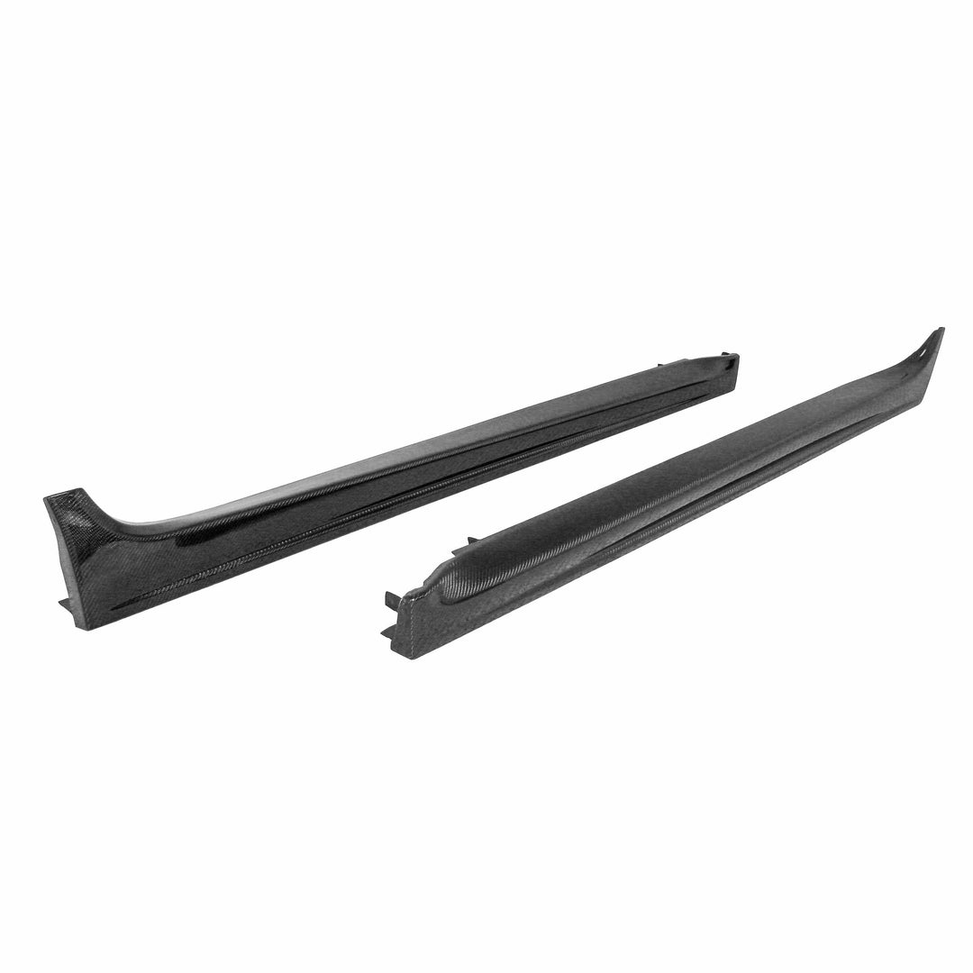 Seibon OEM-Style Carbon Fiber side skirts for 2008-2015 Mitsubishi Lancer EVO X - image 1
