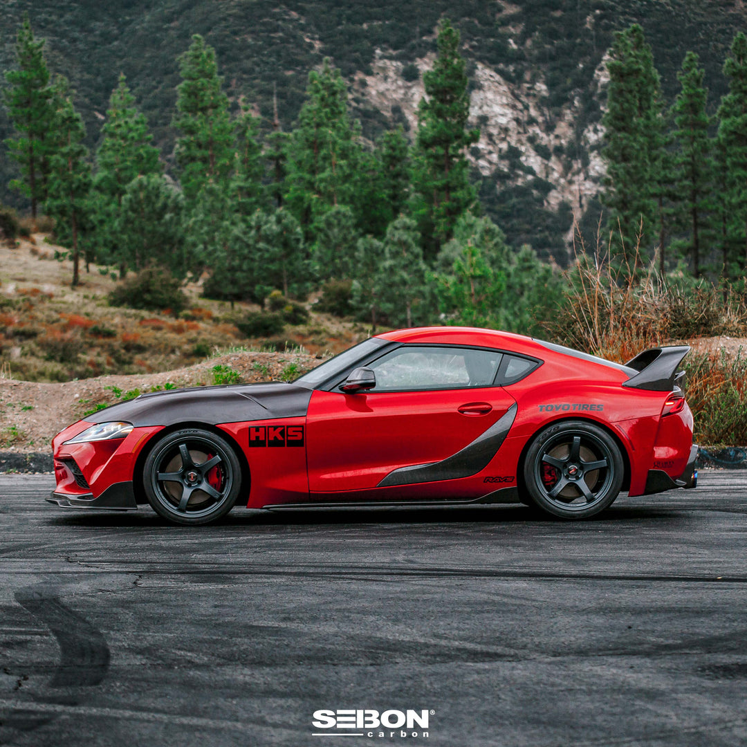 Seibon OEM-Style Carbon Fiber side skirts for 2020-2026 Toyota GR Supra - image 7