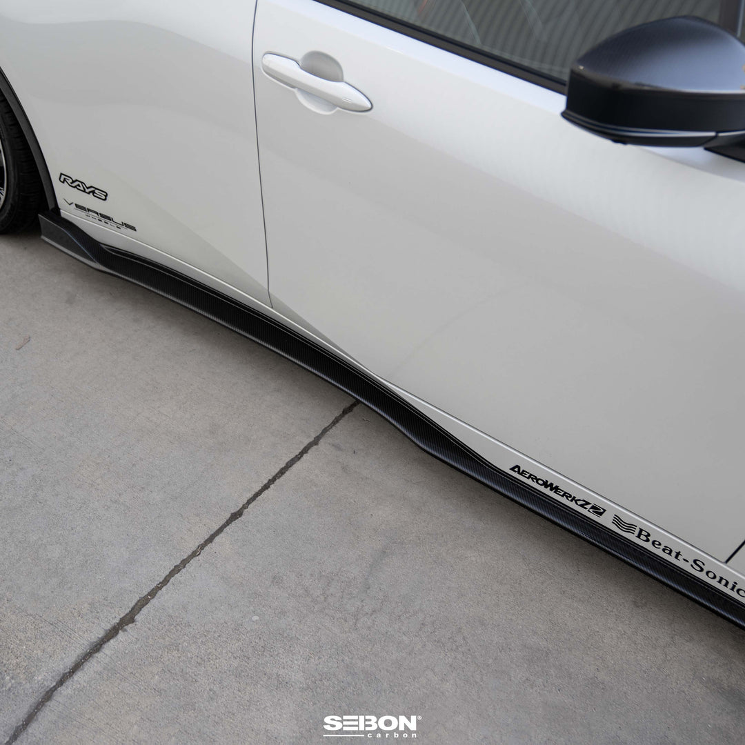 Seibon MB-Style Carbon Fiber Side Skirts for 2023-2026 Toyota Prius - image 8