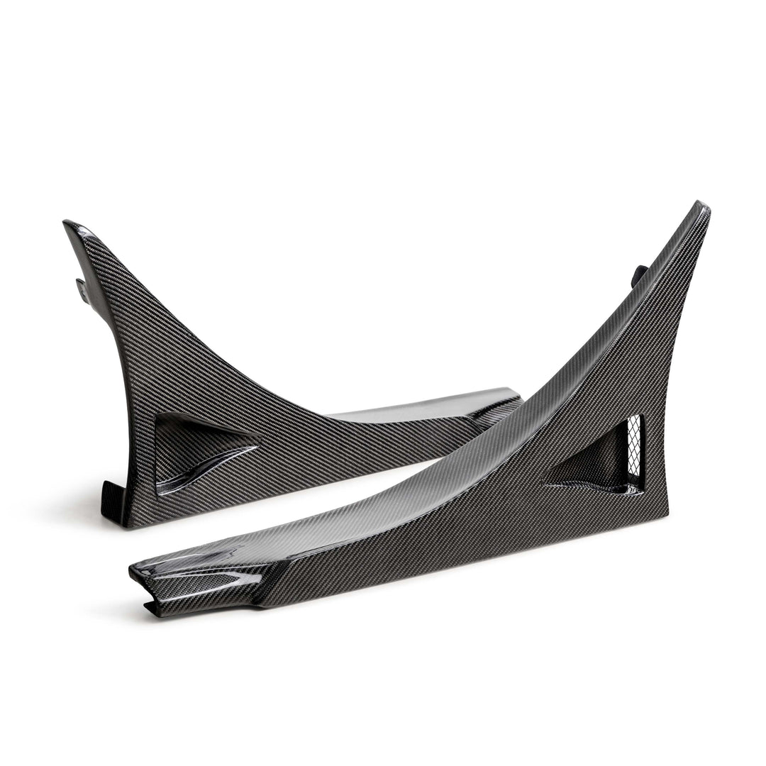 Seibon MB-Style Carbon Fiber Rear Side Skirt Extensions for 2023-2026 Honda Civic Type R - image 1