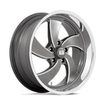 Load image into Gallery viewer, US Mags U133 DESPERADO ANTHRACITE MILLED DIAM-CUT LIP Wheel - image 1
