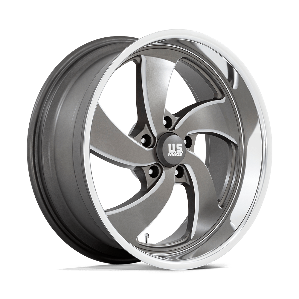 US Mags U133 DESPERADO ANTHRACITE MILLED DIAM-CUT LIP Wheel - image 2