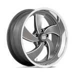 Load image into Gallery viewer, US Mags U133 DESPERADO ANTHRACITE MILLED DIAM-CUT LIP Wheel - image 2
