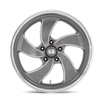 Load image into Gallery viewer, US Mags U133 DESPERADO ANTHRACITE MILLED DIAM-CUT LIP Wheel - image 4
